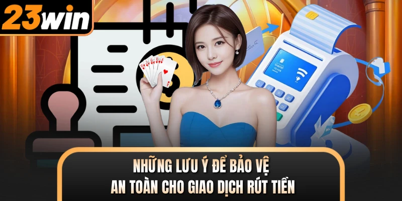 Những lưu ý để bảo vệ an toàn cho giao dịch rút tiền