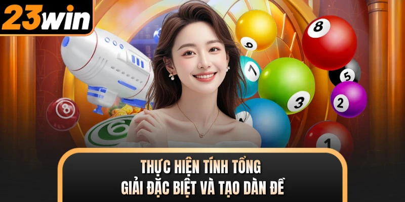 Thực hiện tính tổng giải đặc biệt và tạo dàn đề
